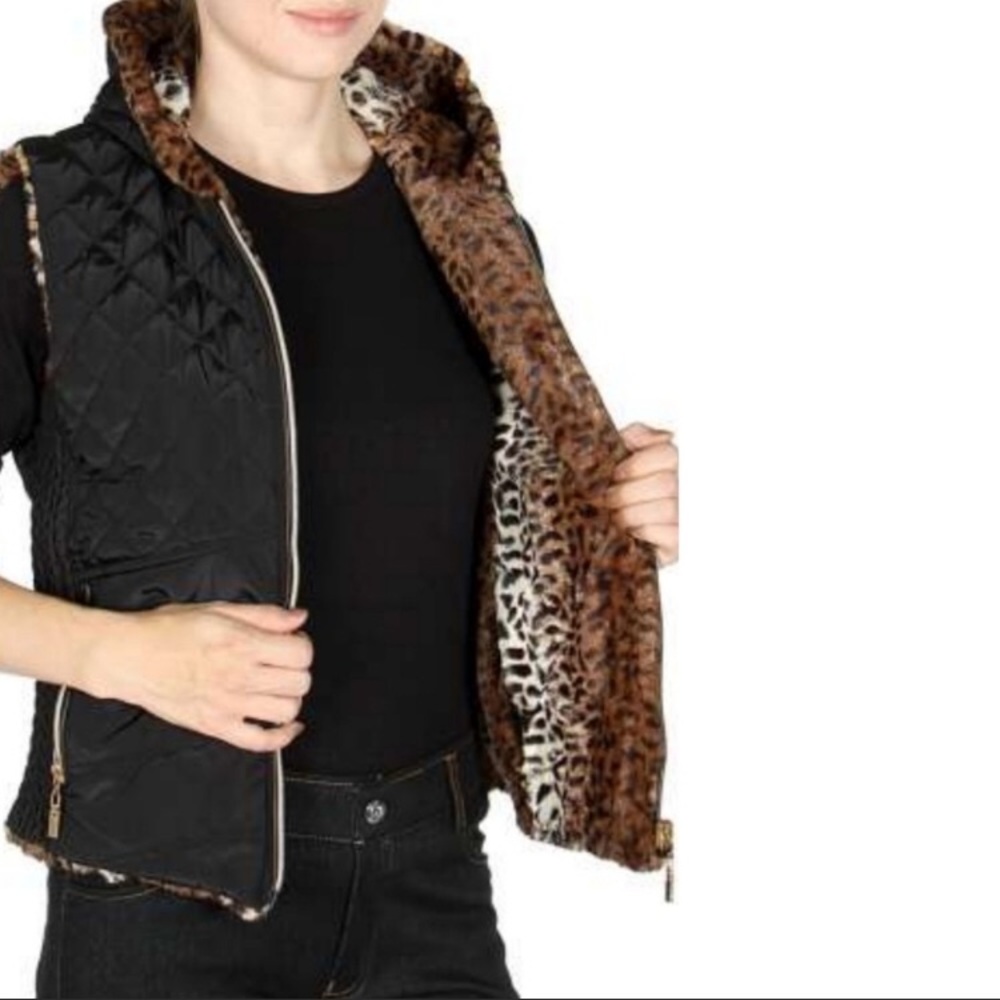 Quilted reversible vest - Picture 2 of 8